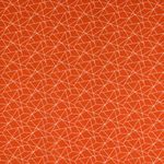 Baumwolle Graphic Lines auf Rostrot