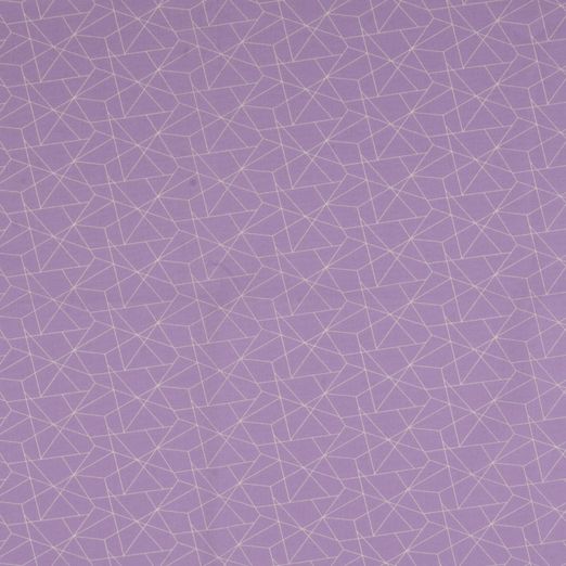 Baumwolle Graphic Lines auf Flieder