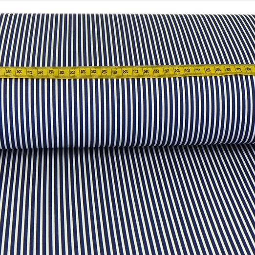 Baumwolle Stripes Royalblau