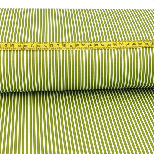 Baumwolle Stripes Kiwi