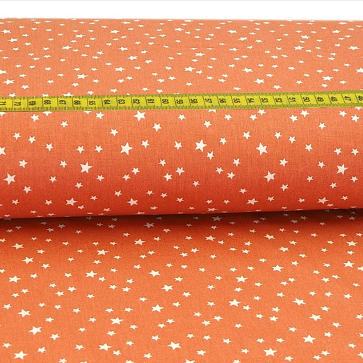 Baumwolle Sterne & Sternchen auf Dunklem Altrosa