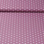 Baumwolle Popeline Stina - Sterne Mauve Weiß