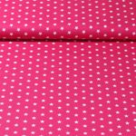 Baumwolle Popeline Stina - Sterne Pink Weiß