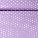 Baumwolle Popeline Stina - Sterne Flieder Weiß