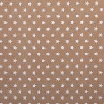 Baumwolle Sterne Standard Hellbraun
