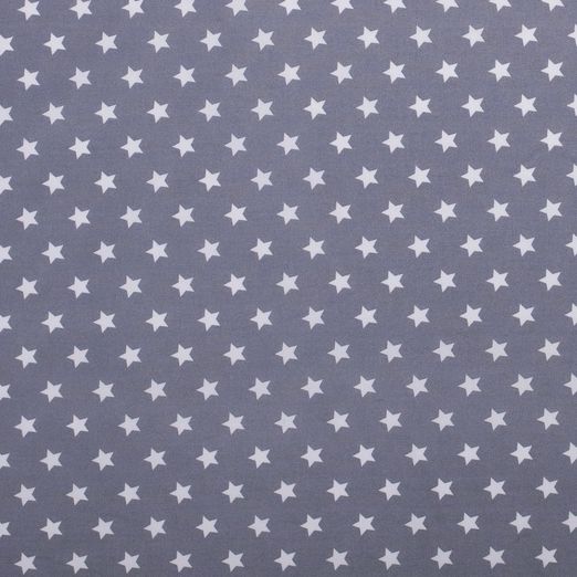 Baumwolle Sterne Standard Grau