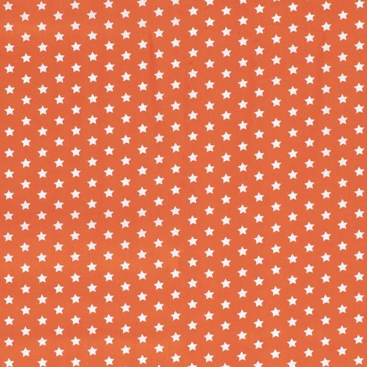 Baumwolle Sterne MINI Standard Orange Baumwolle Sterne MINI Standard Orange