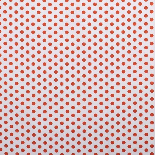 Baumwolle Punkte Standard Weiß/Orange