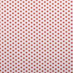 Coton Pois Standard Blanc/Orange