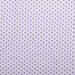 Baumwolle Punkte Standard Weiß/Flieder