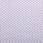 Coton Pois Standard Blanc/Lilas