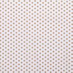 Baumwolle Punkte Standard Weiß/Hellbraun
