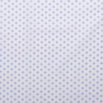 Baumwolle Punkte Standard Weiß/Hellblau