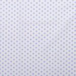 Coton Pois Standard Blanc/Bleu Clair