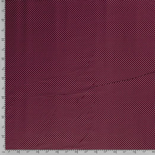 Baumwolle Mini Punkte Standard Bordeaux