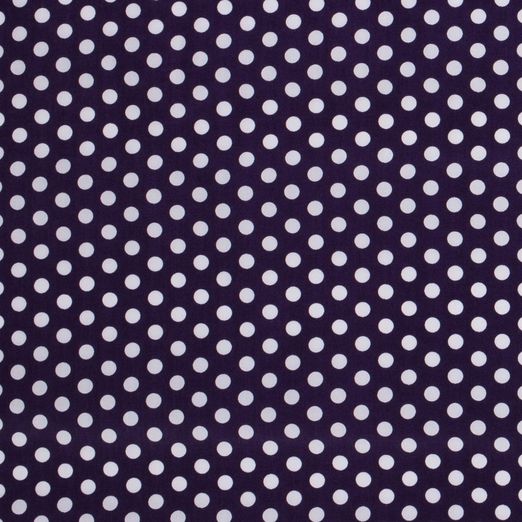 Baumwolle Big Dots Standard Dunkellila