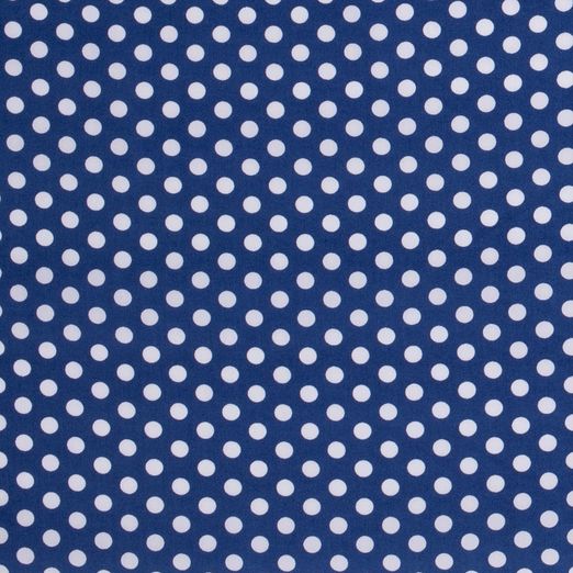 Baumwolle Big Dots Standard Royalblau