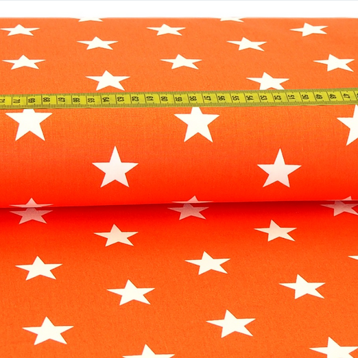 Baumwolle Standard Serie Sterne XL Orange