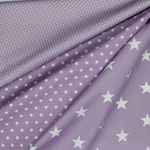 Coton Série Standard Étoiles XL Lavande