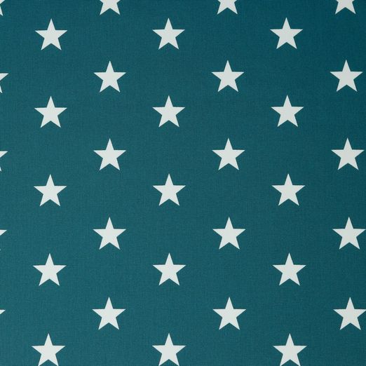 Baumwolle Standard Serie Sterne XL Petrol