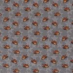 Baumwolle Panzer & Sterne auf Dunkelgrau