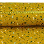 Baumwolle Indianersymbole auf Senfgelb