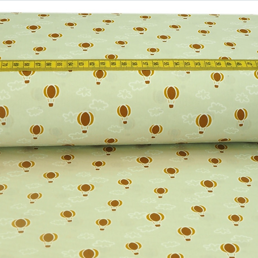 Baumwolle Heißluftballon auf Hellbeige