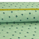 Baumwolle Tanzende Drachen Hellmint