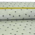 Baumwolle Tanzende Drachen Hellgrau