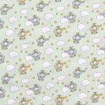 Coton Éléphant en Hélicoptère sur Menthe Claire