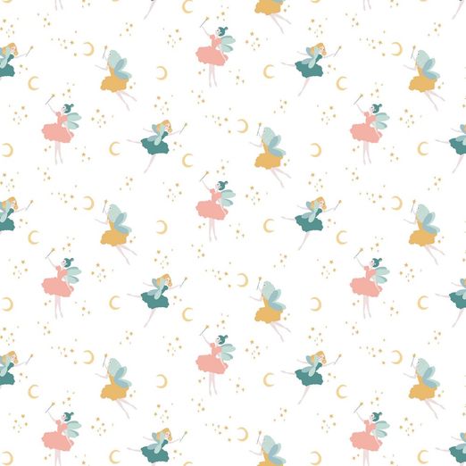 Baumwolle Magical Nights Cremeweiß BIO