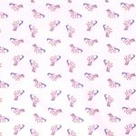 Baumwolle Sweet Unicorn auf Hellrosa