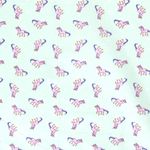 Baumwolle Sweet Unicorn auf Hellmint