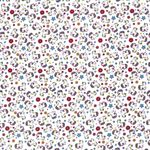 Baumwolle Regenbogeneinhorn auf Weiß