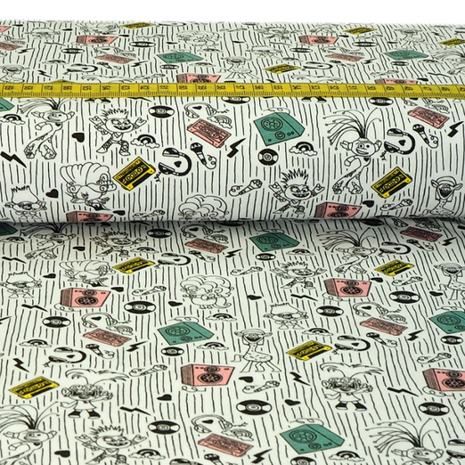 Jersey Trolls & Music Weiß LIZENZ