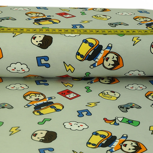 Jersey Happy Kids auf Hellgrau