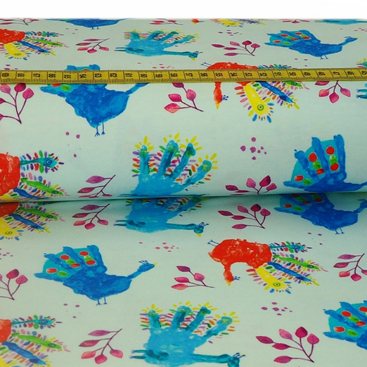 Jersey Nice Pfau auf Hellmint