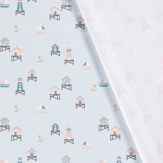 Jersey Leuchttürme & Wasserbungalows auf Hellmint