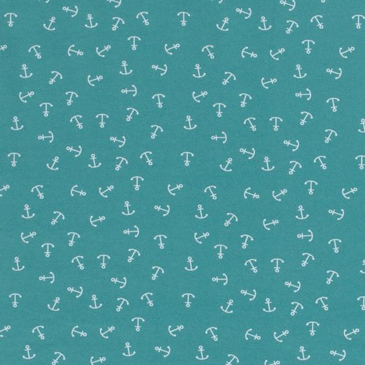 Jersey Ankerkollektion auf Hellpetrol