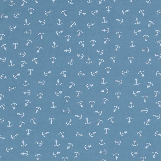 Jersey Ankerkollektion auf Rauchblau
