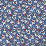 Jersey Crânes Colorés sur Bleu Jean