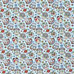 Jersey Crânes Colorés sur Bleu Glacé