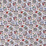 Jersey Coloured Skulls auf Weiß