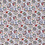 Jersey Crânes Colorés sur Blanc