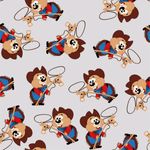 Jersey Cowboy mit Steckenpferd auf Hellgrau