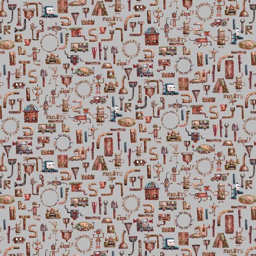 Jersey Robotworld Hellgrau Digital BIO