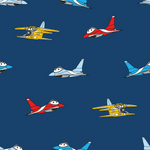 Jersey Sweet Planes auf Dunkelblau