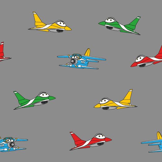 Jersey Sweet Planes auf Grau