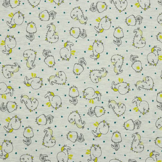 Jersey Feuerdrachen auf Creme Meliert