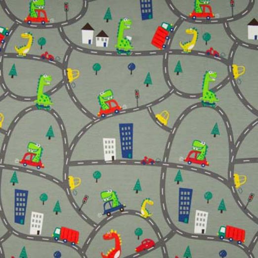Jersey Dino Road Mintgrau
